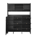 On Trend Multifunctional Tipping Bucket Shoe Cabinet With Storage Shelf & 6 Flip Drawers by HouseOfZazla