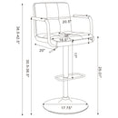 Adjustable Bar Stool With Hydraulic Height Adjustment by HouseOfZazla