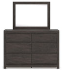 Fraluna - Dresser And Mirror - Charcoal
