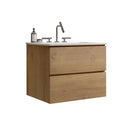 Wall Mount 24" Natural Oak Bathroom Vanity by HouseOfZazla
