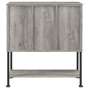 Hovander - Sliding Door Bar Cabinet - Gray by HouseOfZazla