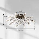 15-Light Chandelier Crystal Ceiling Lamp