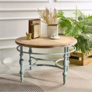 Round Top Carved Table For Living Room by HouseOfZazla