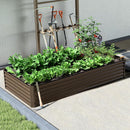 8x4x1.5 ft Galvanized Raised Garden Bed
