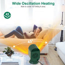 1200W Oscillating Electric Space Heater Mini Desk Heater with 2 Modes 3S Fast Heating Tip-over Overheat Protection for Home Office