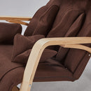 Full Massage Function Air Pressure Comfortable Relax Rocking Chair, Lounge Chair Relax Chair With Cushion - Brown by HouseOfZazla