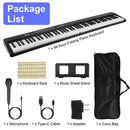 88-Key Folding Digital Piano, Semi-Weighted with LCD, Carry Bag & Stand