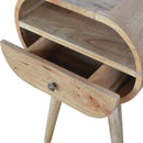 Circular Open Bedside Nightstand by HouseOfZazla