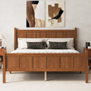 Queen Size Flat Panel Bed with Headboard & Footboard