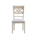 Ferris - 7 Piece Dining Set With Cross Back Chairs And Rectangular Table - Antique White