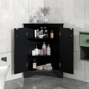 Triangle Bathroom Storage Cabinet With Adjustable Shelves, Freestanding Floor Cabinet For Home Kitchen by HouseOfZazla