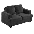 Modern Loveseat, Comfortable 2 Seater Couch With Deep Seating, Loose Back Cushions, Wide Arms by HouseOfZazla