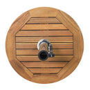 Ralph Round Umbrella Base - Teak by HouseOfZazla