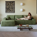 107" Cloud Sectional Couch with L-Shape Chaise