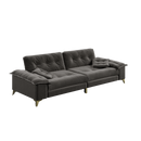 104.7" Modern 4-Seater Cloud Sofa with Wide Flip Armrests