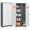 Lockers With Locking Doors, Adjustable Shelves, High Broom Tool Storage Cabinet by HouseOfZazla