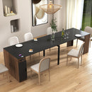 Modern Multifunctional Extendable Dining Table with Outlet