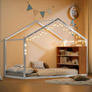 Bed House Frame With Shelves And Lights by Unique Piece Furniture