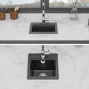 Quartz Drop-In Topmount Bar Sink - 15" x 15" x 9.65" by HouseOfZazla