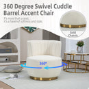 360 Degree Swivel Cuddle Barrel Accent Sofa Chair by Unique Piece Furniture