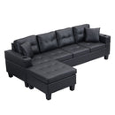 Modern Sectional Sofa Set With L Shape Chaise Lounge, Cup Holder, 4 Seat by HouseOfZazla