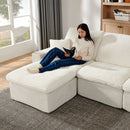 Modern Modular U Shaped Cloud Sectional Couch With Deep Seat And Comfy Chaise by HouseOfZazla