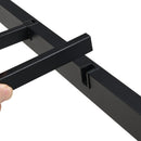 Heavy Duty Queen Size Bed Frame With Quiet Support - Black by HouseOfZazla