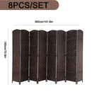 8 Panel Room Divider, Folding Screen