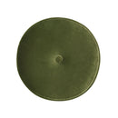 Riley - Round Footstool Ottoman - Olive Green by HouseOfZazla