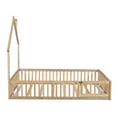 House Platform Bed With Guardrail by HouseOfZazla