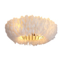 20" Feather-Dressed Caged Ceiling Fan with Remote and Light by HouseOfZazla