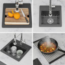 Quartz Drop-In Topmount Bar Sink - 15" x 15" x 9.65" by HouseOfZazla