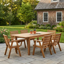 7 Pieces Acacia Wood Outdoor Dining Set