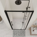 Semi Frameless Pivot Hinged Shower Door, Reversible Design by HouseOfZazla