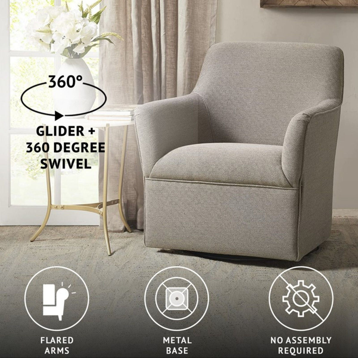 Augustine - Swivel Glider Chair, photo 4 of 16