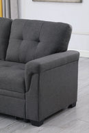 Lucca - Reversible Sleeper Sectional Sofa With Storage Chaise by HouseOfZazla
