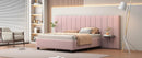 Upholstered Platform Bed With Big Headboard by HouseOfZazla