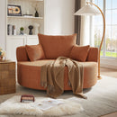 360° Swivel Accent Barrel Chair With 3 Removable Pillows For Living Room by HouseOfZazla