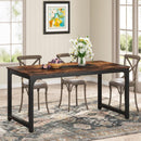 Rectangular Kitchen & Dining Room Table - Brown / Black by HouseOfZazla