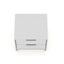 Rockefeller - Nightstand With 2 Drawers - White by HouseOfZazla