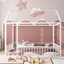 Metal Bed House Bed Frame With Fence by Unique Piece Furniture