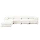 Contemporary Elegant Sofa With Storage And Ottoman by HouseOfZazla
