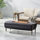 Vernon - Rectangle Fire Pit 50, 000 Btu - Dark Gray