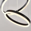 Modern 3 Rings Chandelier with Remote Control