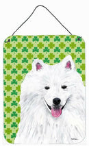 American Eskimo St. Patrick's Day Shamrock Portrait Wall or Door Hanging Prints