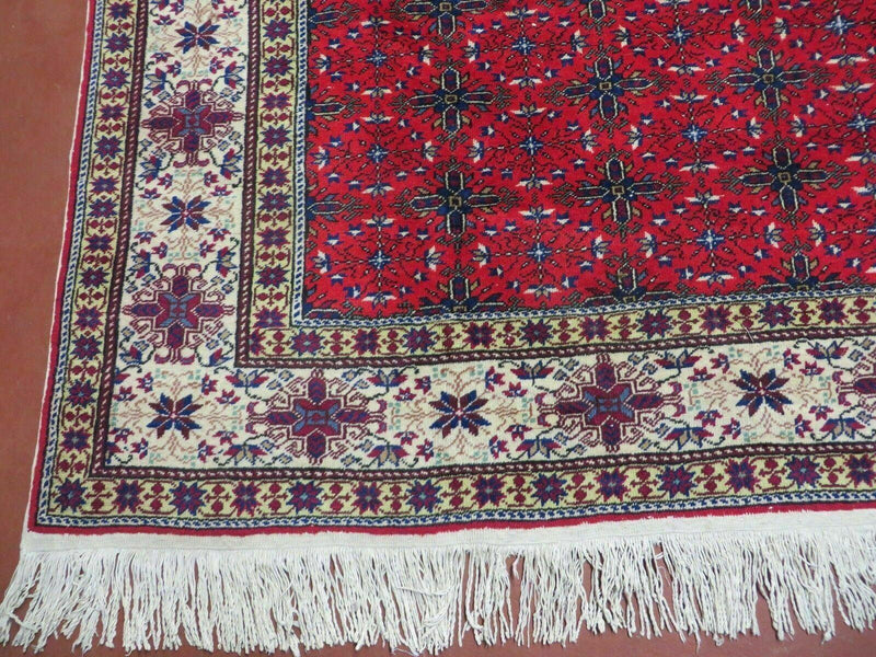 6' X 10' Vintage Handmade Turkish Sevas Kayseri Wool Rug Carpet Nice