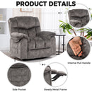 Swivel And Rocking Recliner Chair With Massage And Heating by HouseOfZazla