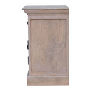 Glazed Bedside Table - Stone White by HouseOfZazla