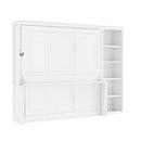 Sturdy Murphy Bed With Desk And Bookshelf by HouseOfZazla