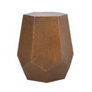 Modern Hammered Iron Geometric End Table by HouseOfZazla